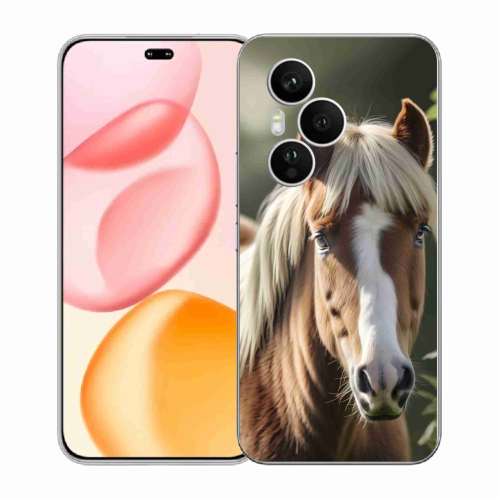 Gelový kryt mmCase na Honor 400 Pro - kůň se světlou hřívou
