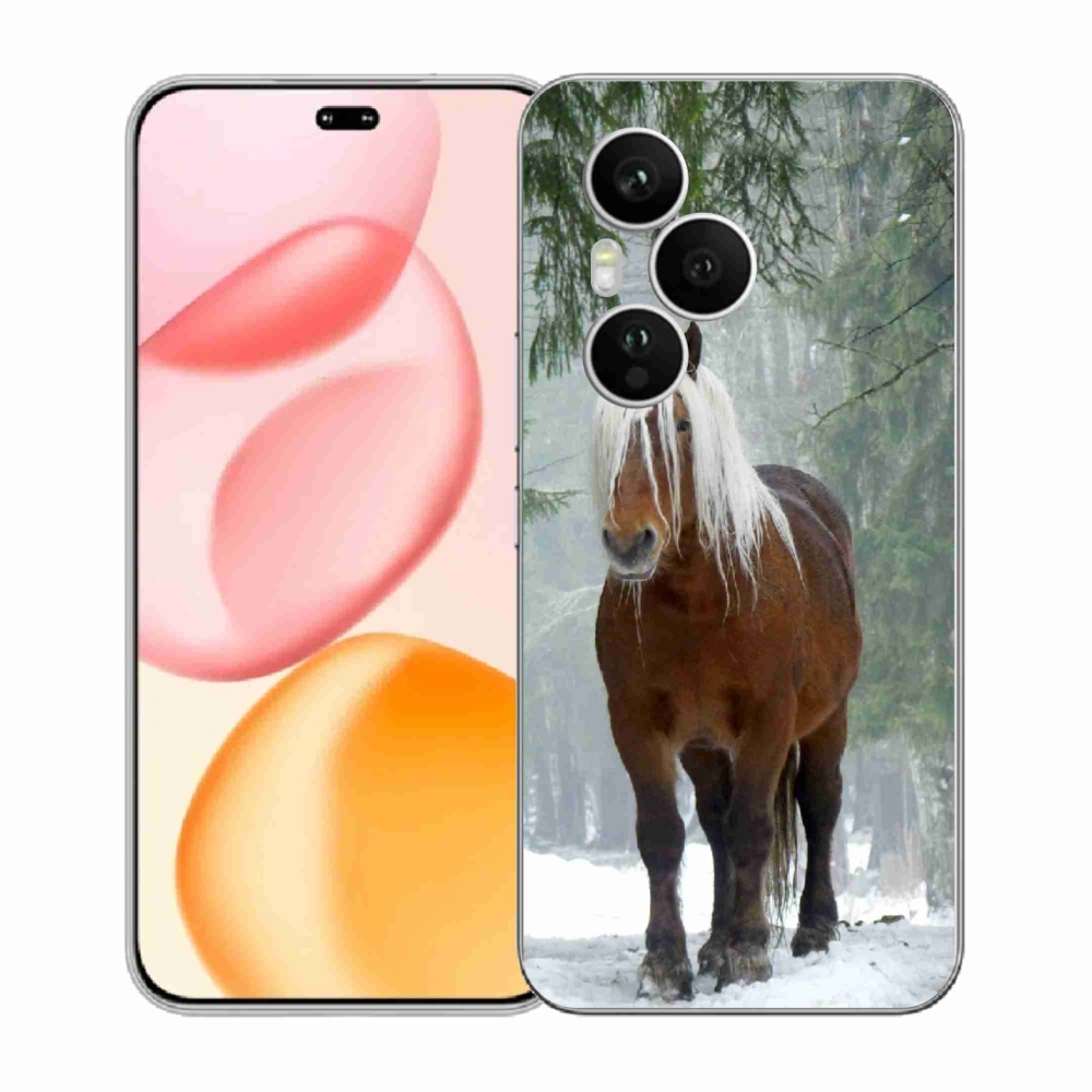 Gelový kryt mmCase na Honor 400 Pro - kůň v lese