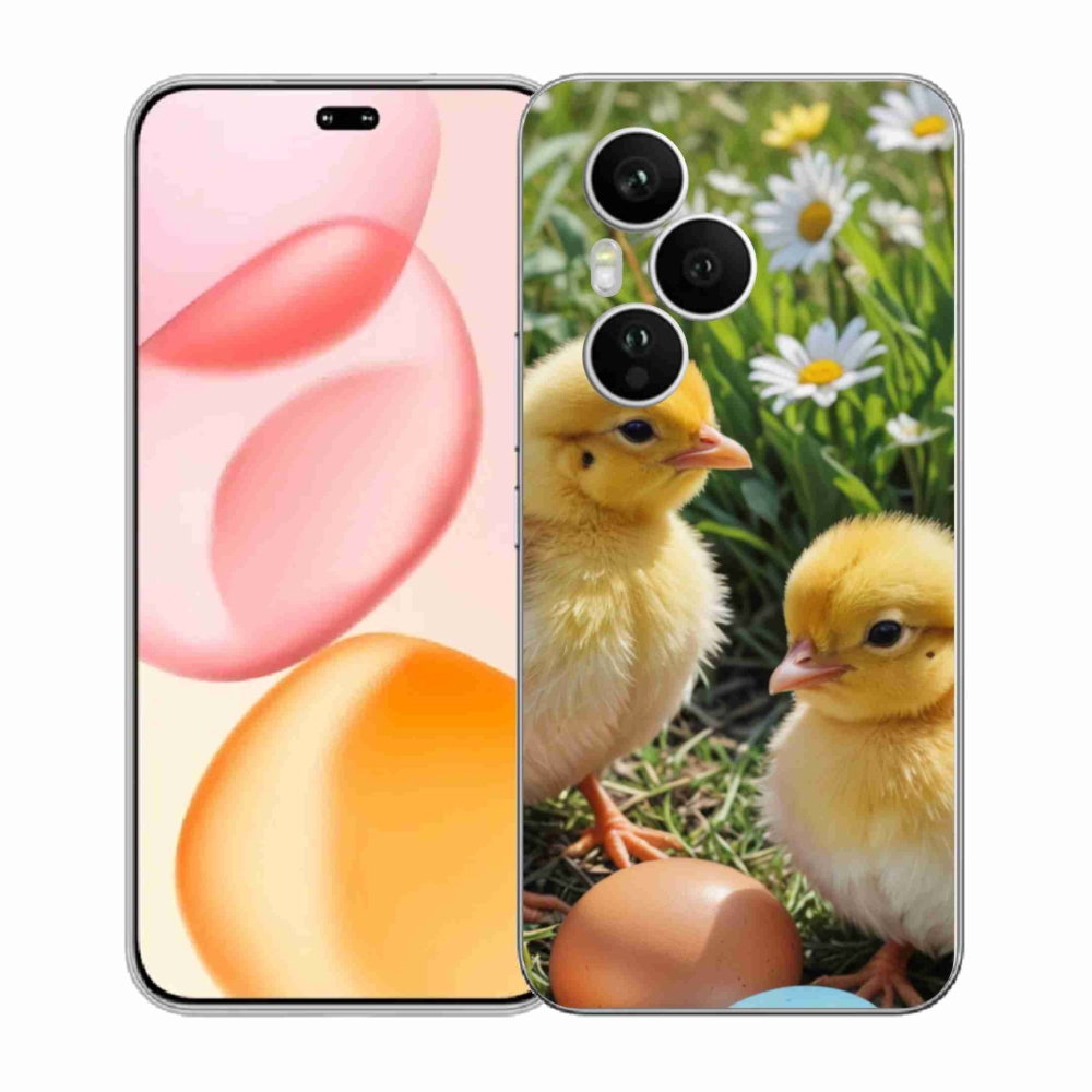 Gelový kryt mmCase na Honor 400 Pro - kuřátka