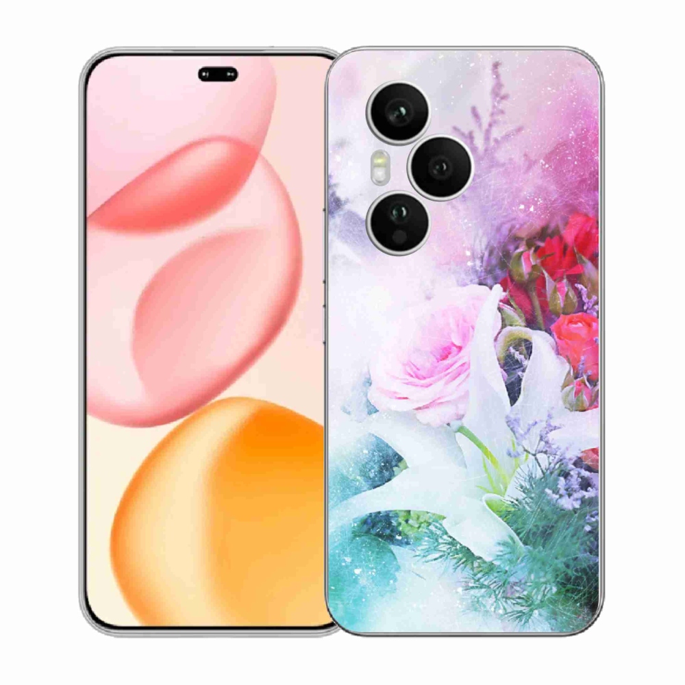 Gelový kryt mmCase na Honor 400 Pro - květiny 4