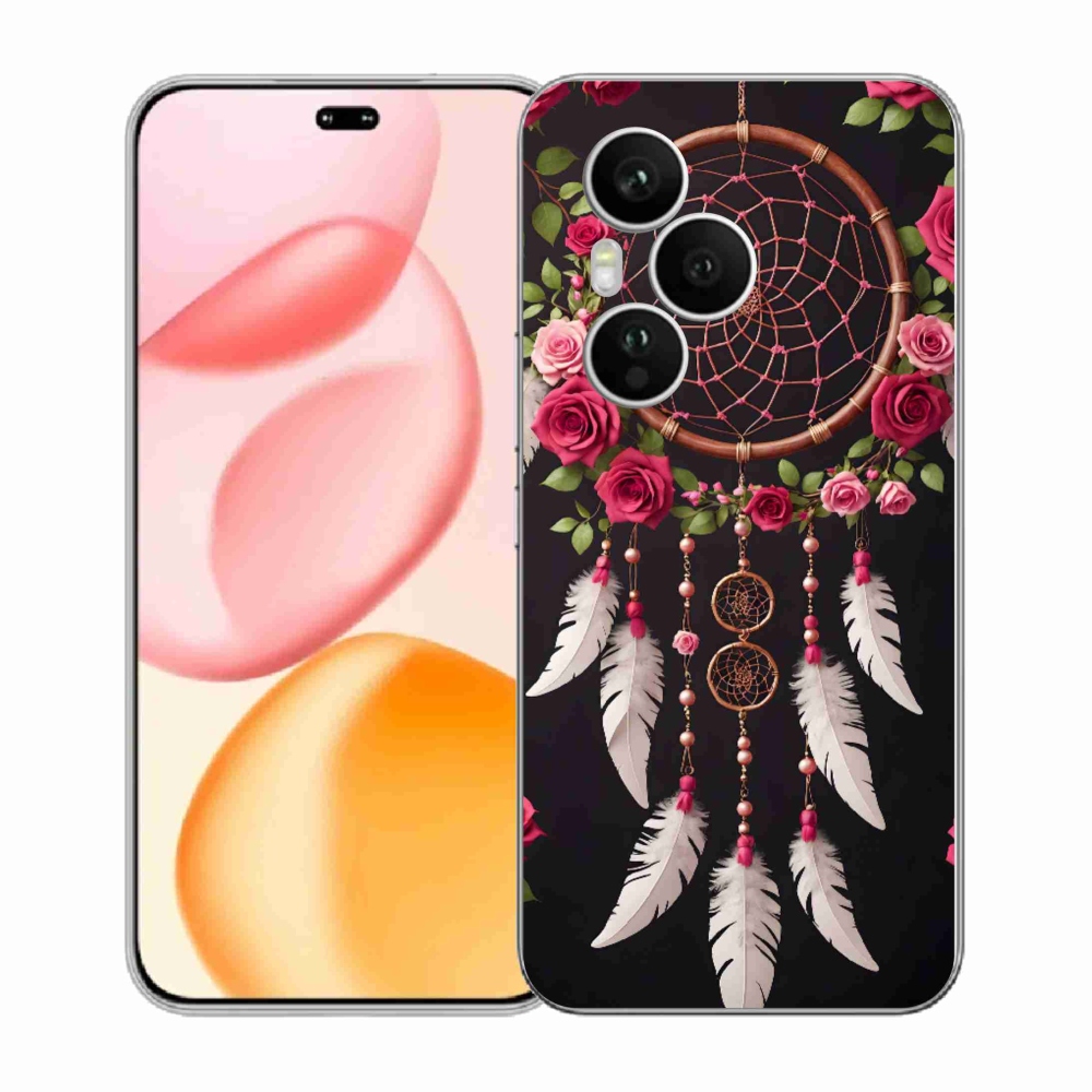 Gelový kryt mmCase na Honor 400 Pro - lapač snů s růžemi