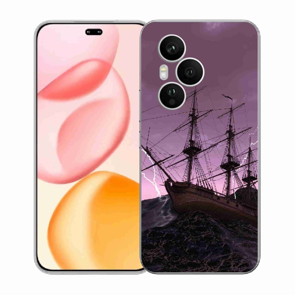 Gelový kryt mmCase na Honor 400 Pro - loď v bouři