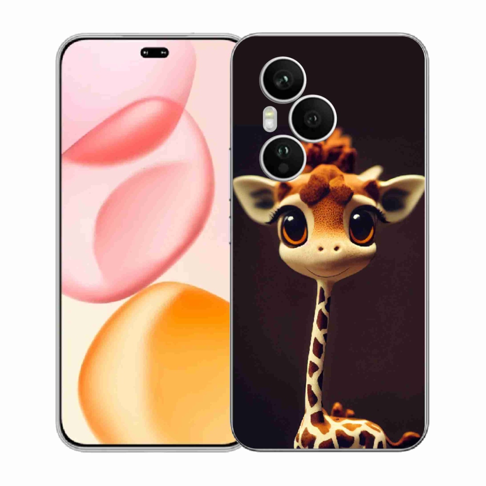 Gelový kryt mmCase na Honor 400 Pro - malá žirafa