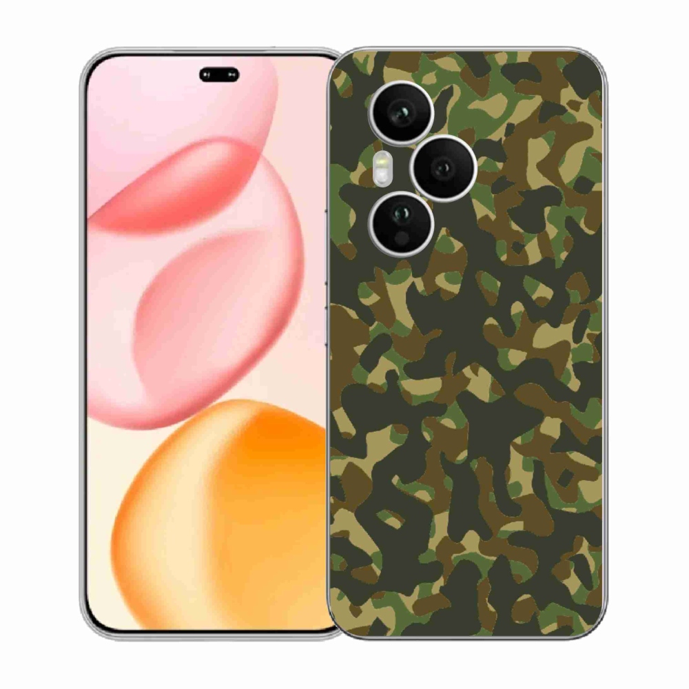 Gelový kryt mmCase na Honor 400 Pro - maskáčový vzor 1