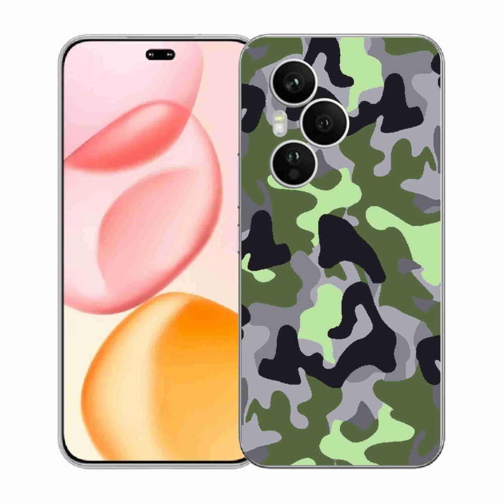 Gelový kryt mmCase na Honor 400 Pro - maskáčový vzor 7