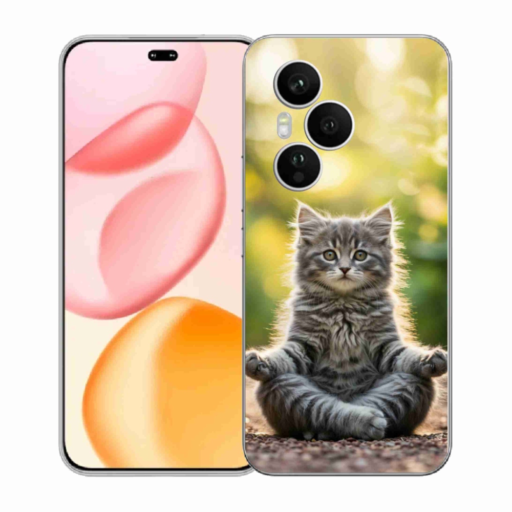 Gelový kryt mmCase na Honor 400 Pro - meditující kotě