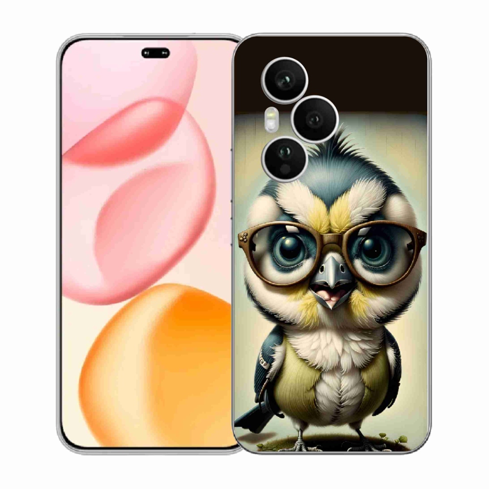 Gelový kryt mmCase na Honor 400 Pro - mládě s brýlemi