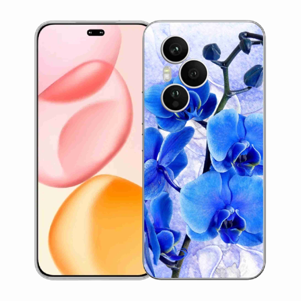 Gelový kryt mmCase na Honor 400 Pro - modré květy