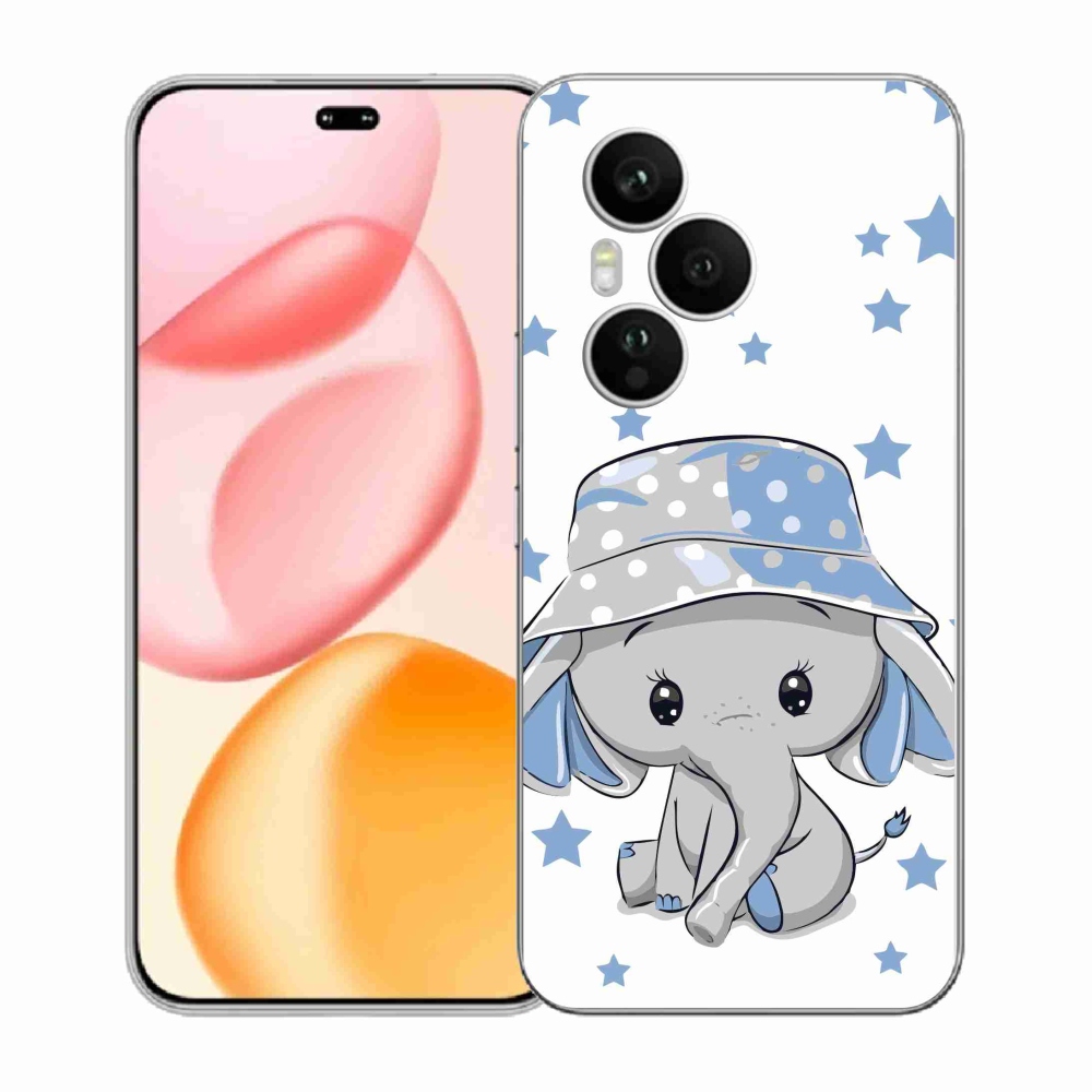 Gelový kryt mmCase na Honor 400 Pro - modrý slon