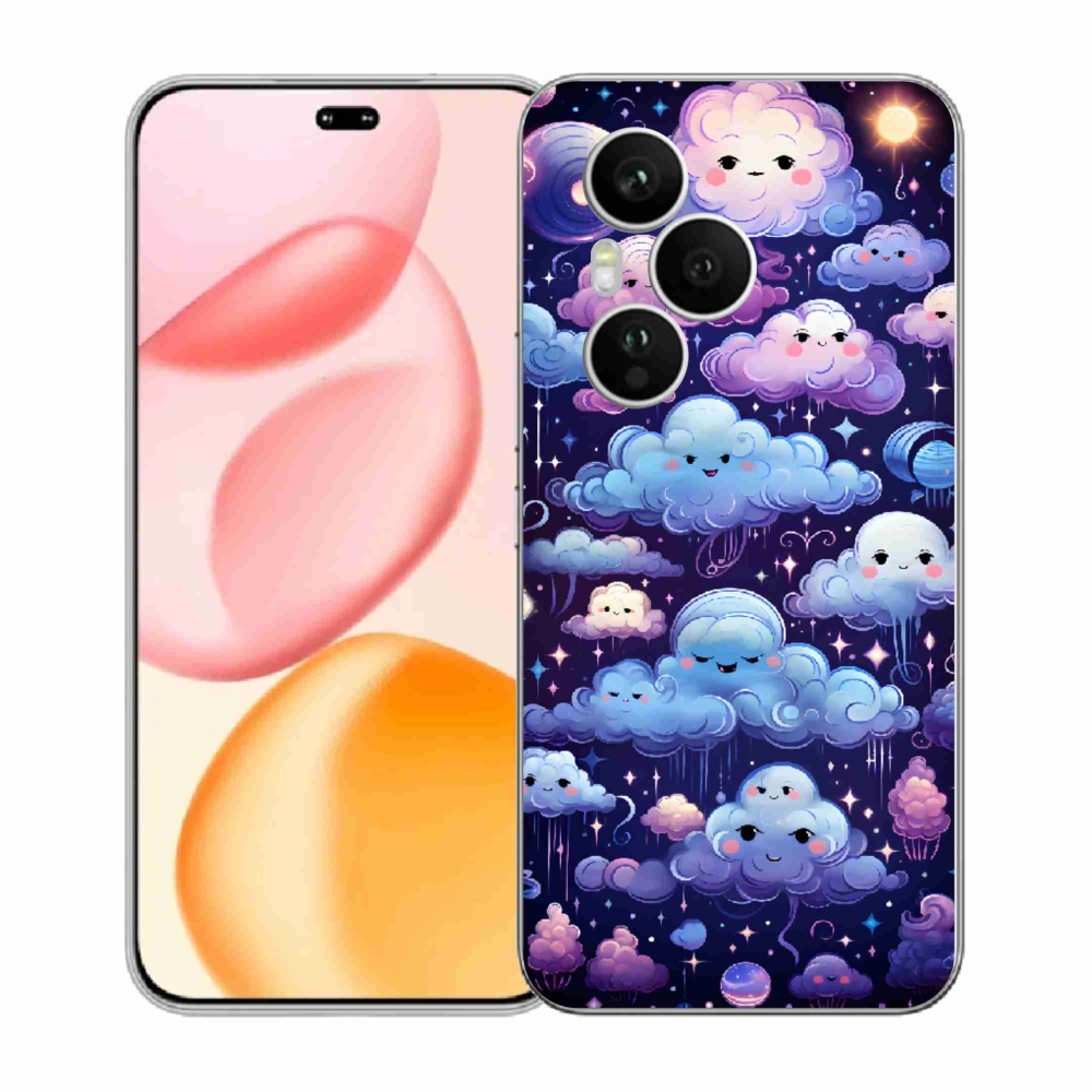 Gelový kryt mmCase na Honor 400 Pro - mráčky