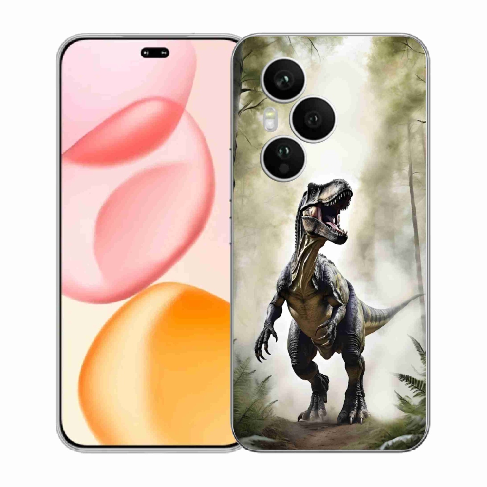 Gelový kryt mmCase na Honor 400 Pro - naštvaný T-Rex