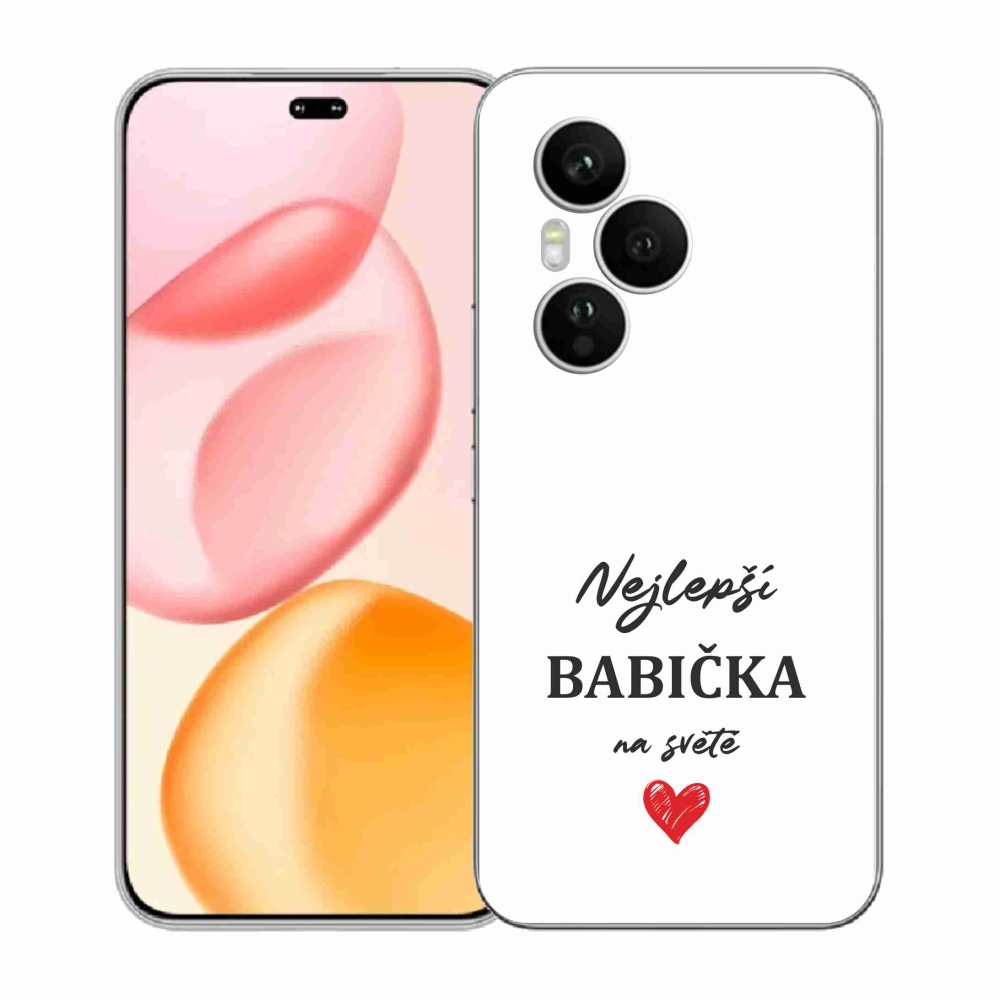 Gelový kryt mmCase na Honor 400 Pro - nejlepší babička 1 bílé pozadí