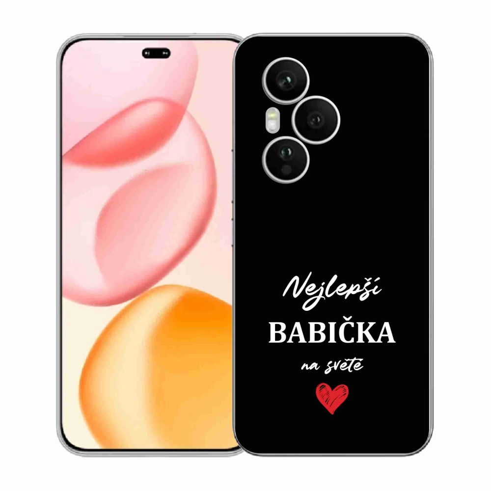 Gelový kryt mmCase na Honor 400 Pro - nejlepší babička 1 černé pozadí