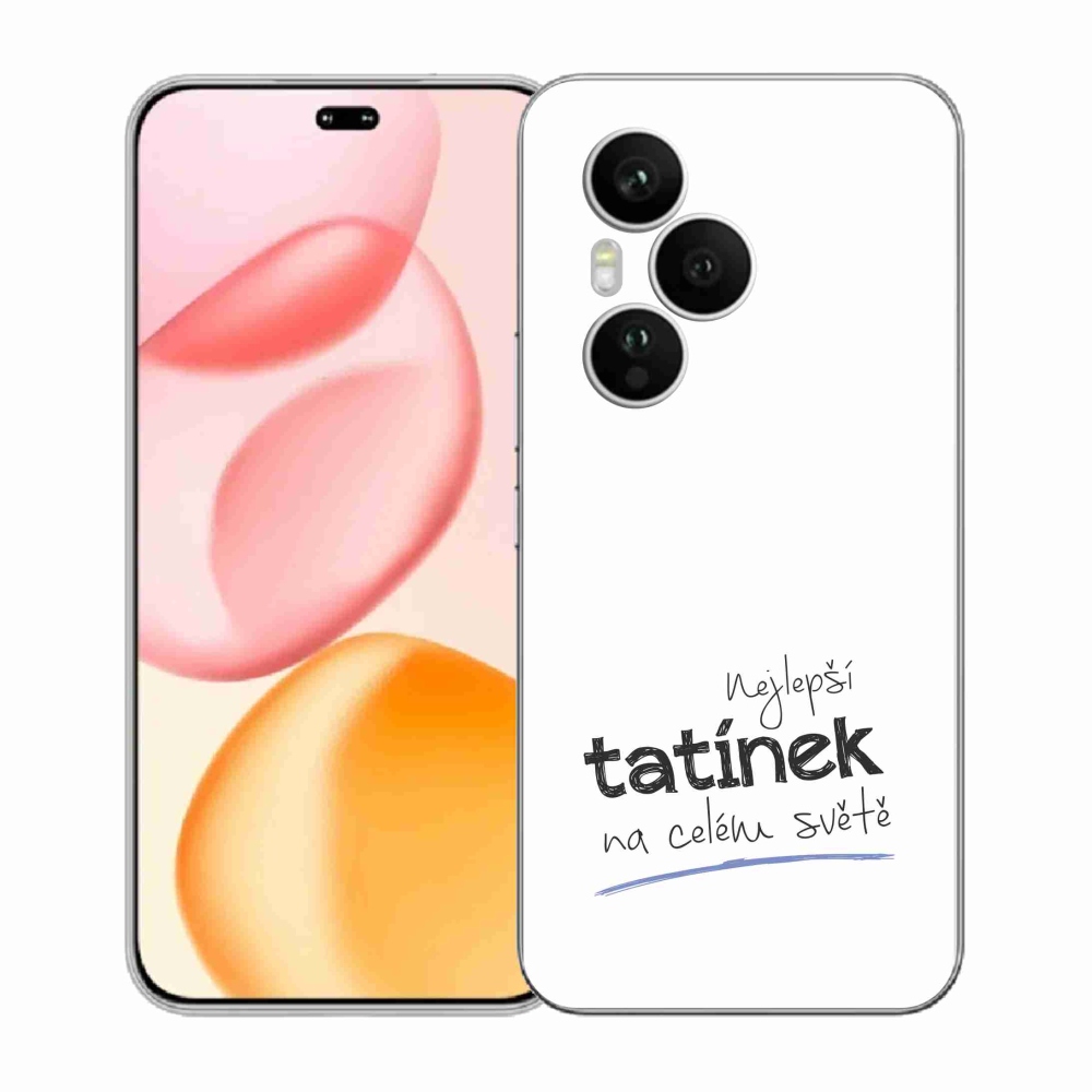 Gelový kryt mmCase na Honor 400 Pro - nejlepší tatínek 4 bílé pozadí