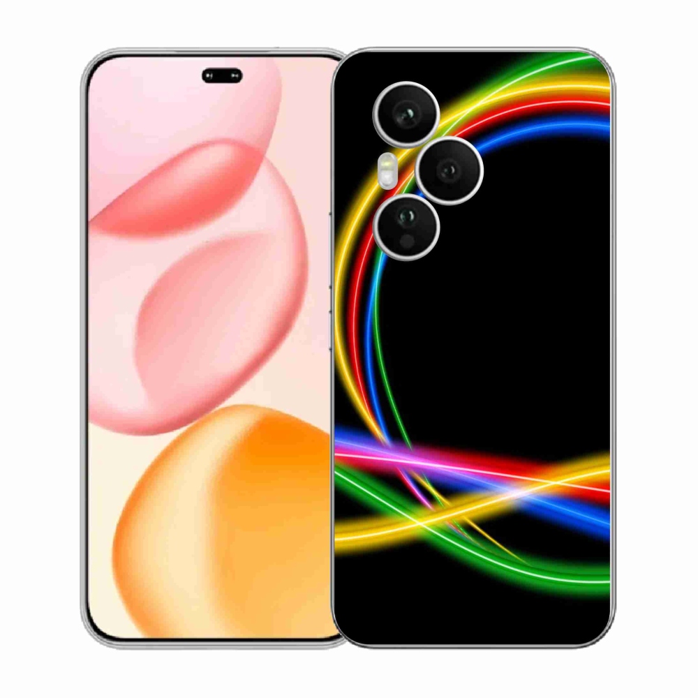 Gelový kryt mmCase na Honor 400 Pro - neonové kruhy