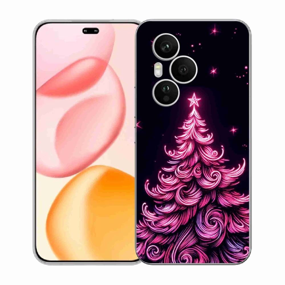 Gelový kryt mmCase na Honor 400 Pro - neonový vánoční stromek 2