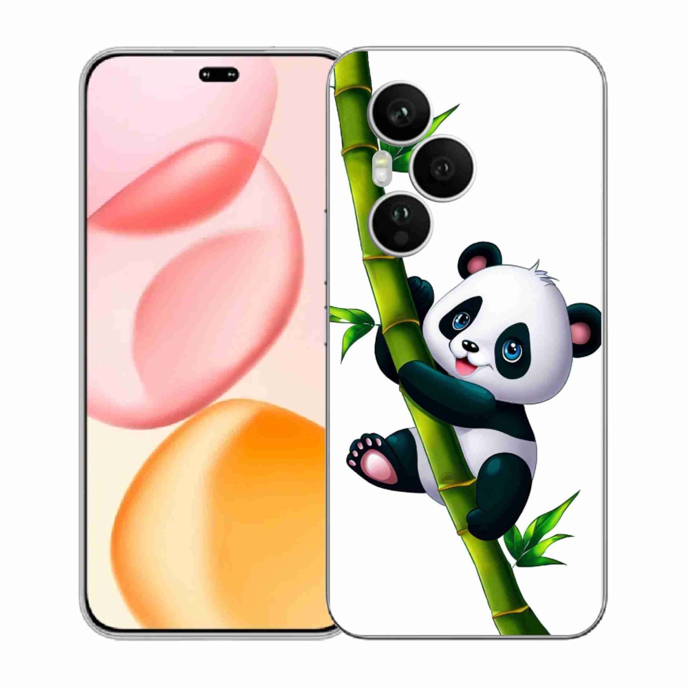 Gelový kryt mmCase na Honor 400 Pro - panda na bambusu