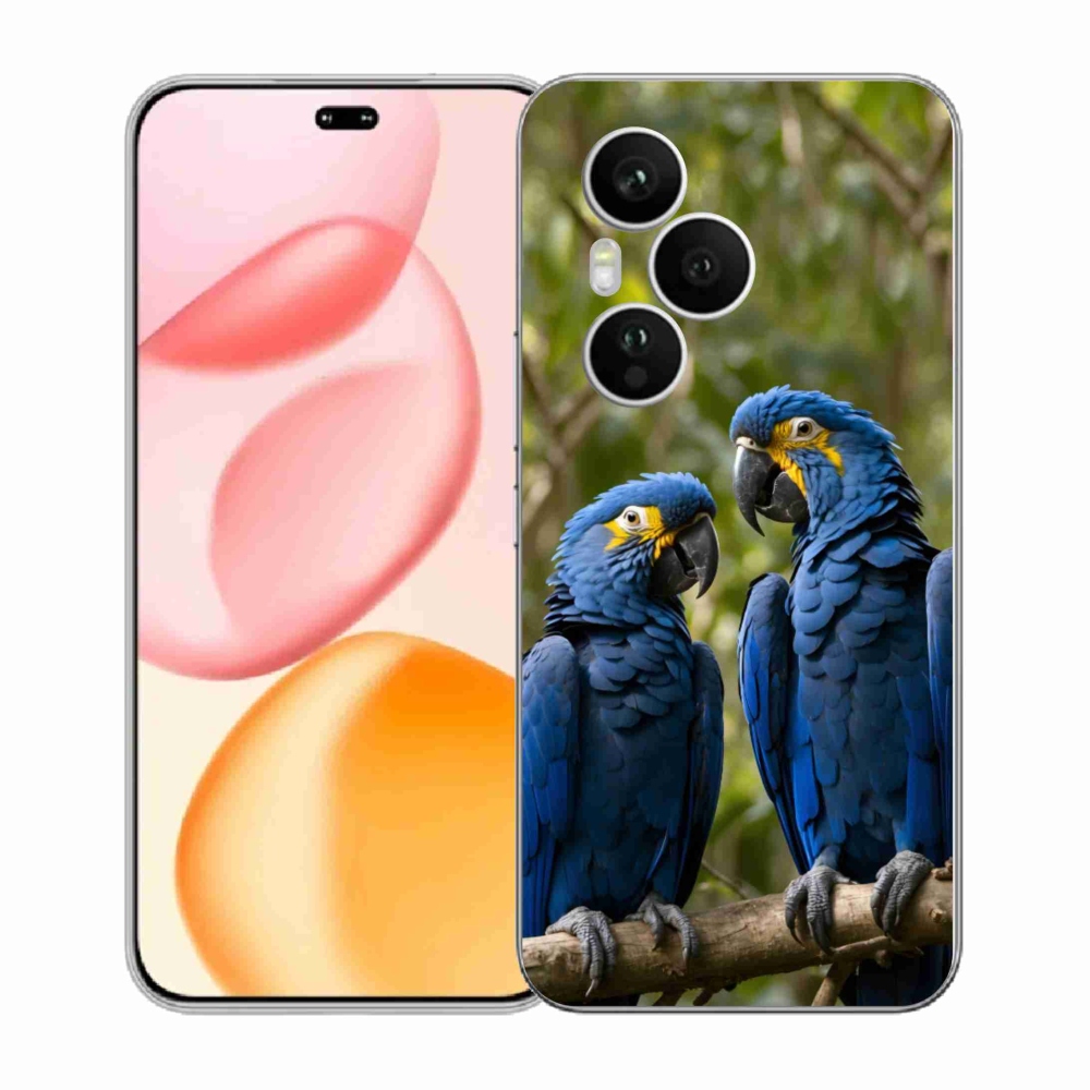 Gelový kryt mmCase na Honor 400 Pro - papouščí duo