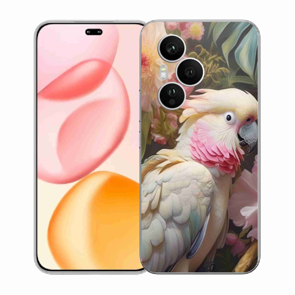 Gelový kryt mmCase na Honor 400 Pro - papoušek kakadu růžový 2