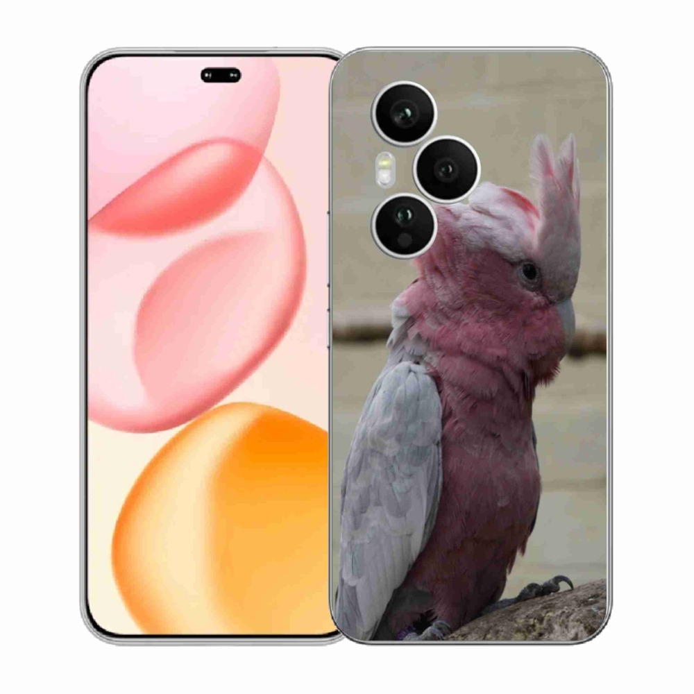 Gelový kryt mmCase na Honor 400 Pro - papoušek kakadu růžový