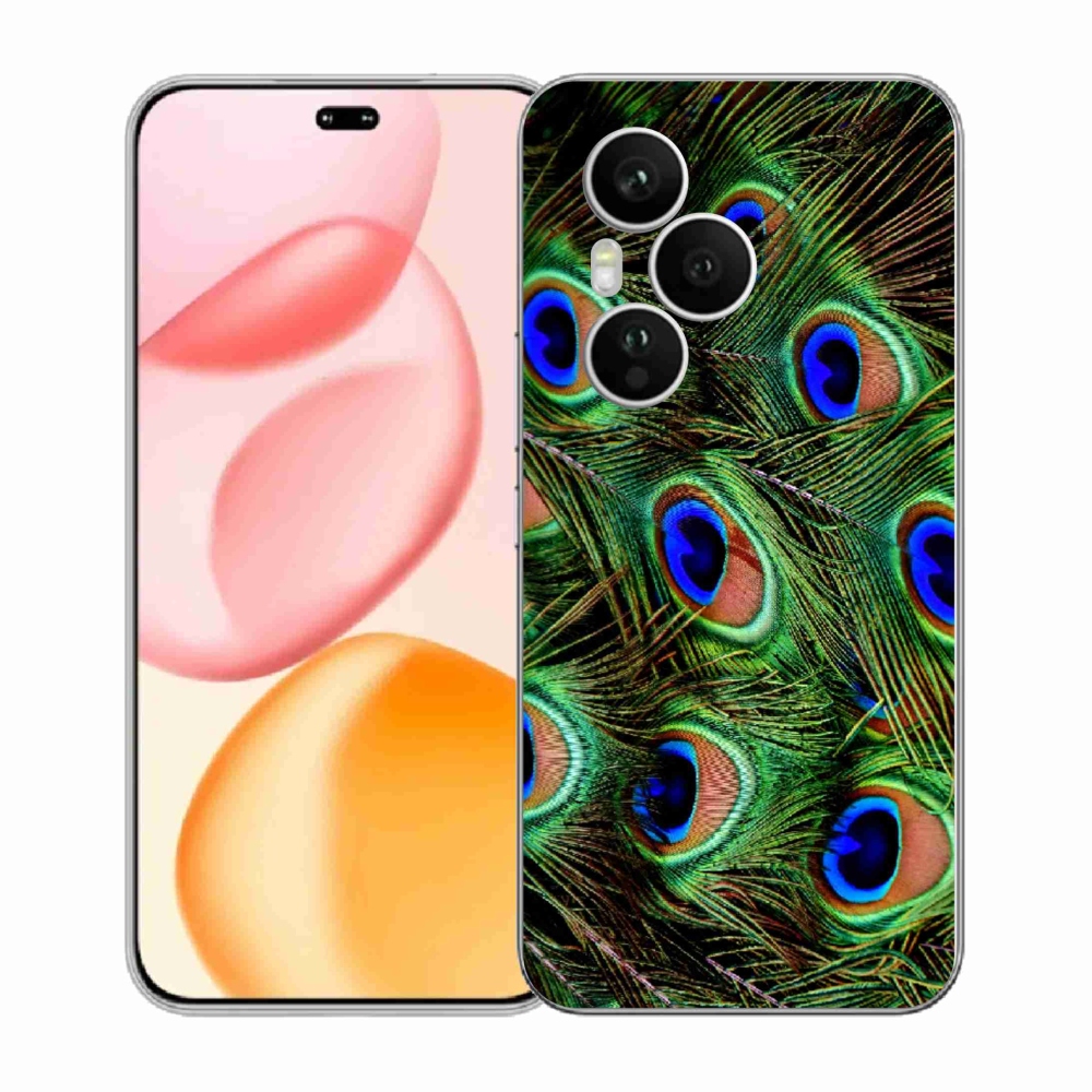 Gelový kryt mmCase na Honor 400 Pro - paví peří