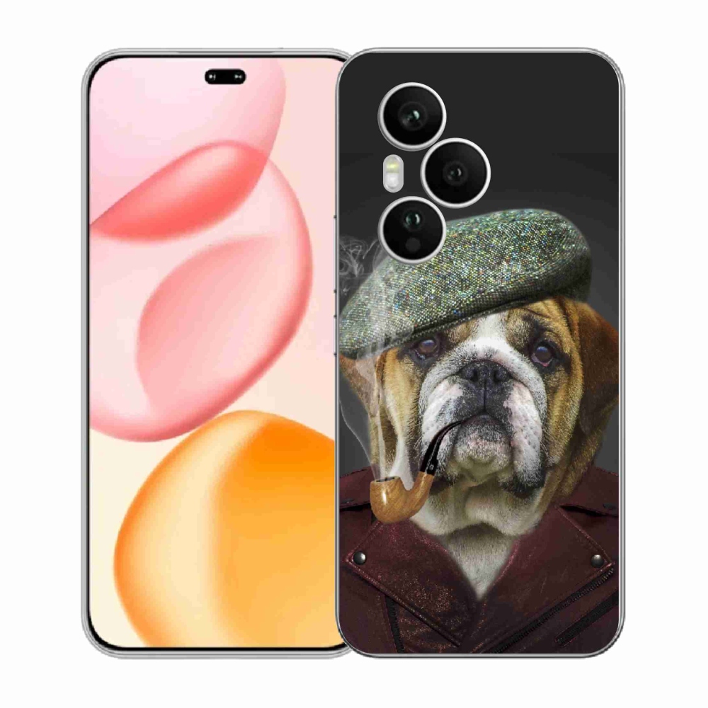 Gelový kryt mmCase na Honor 400 Pro - pes s fajfkou