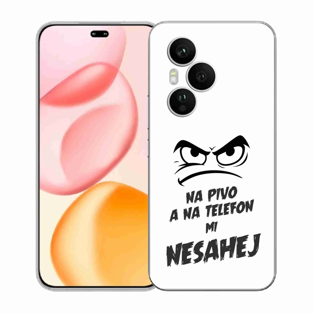 Gelový kryt mmCase na Honor 400 Pro - pivní motiv 2 bílé pozadí