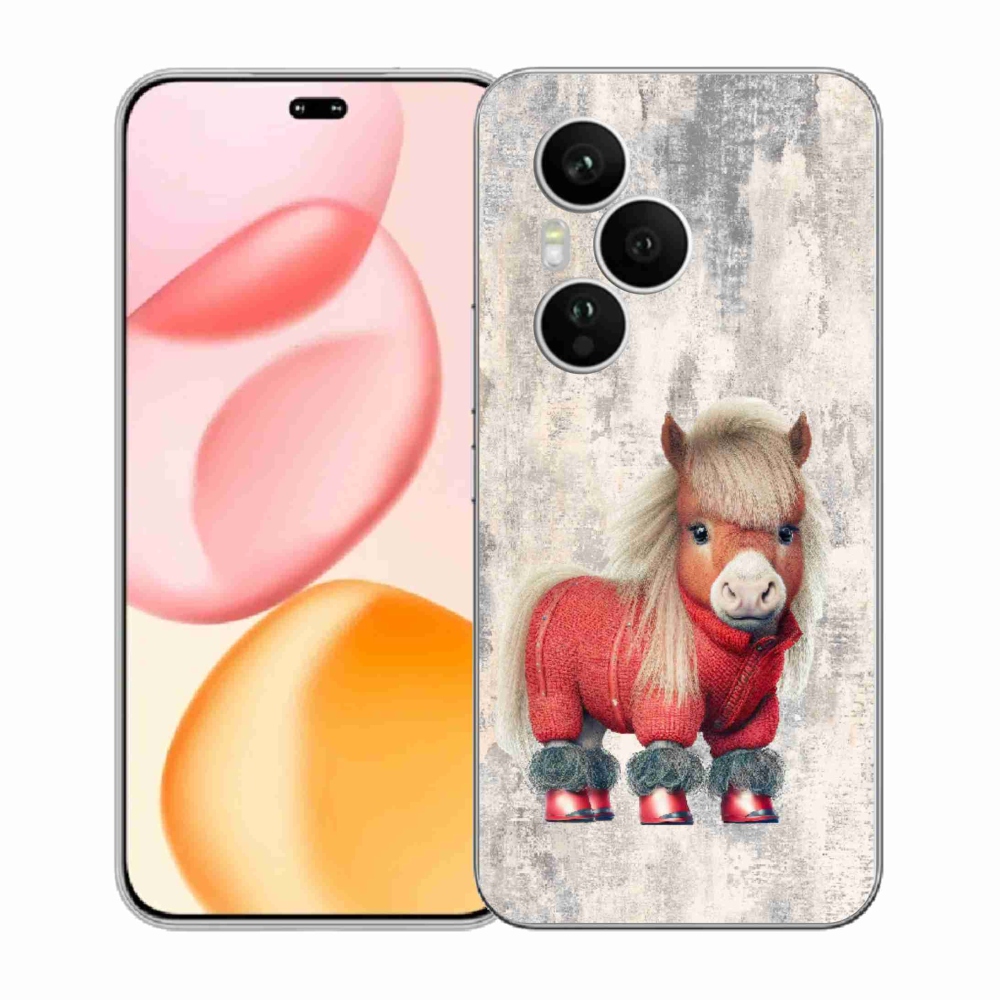 Gelový kryt mmCase na Honor 400 Pro - poník ve svetru