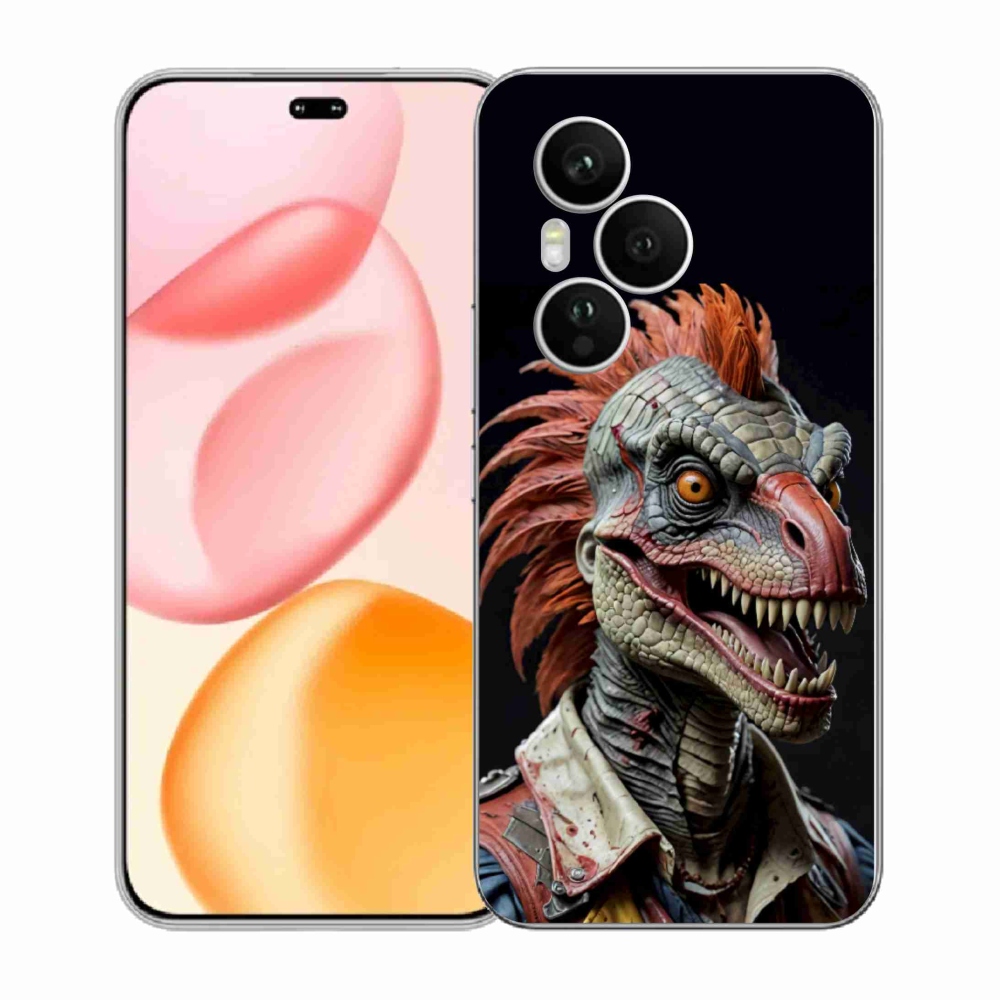 Gelový kryt mmCase na Honor 400 Pro - punk dinosaurus
