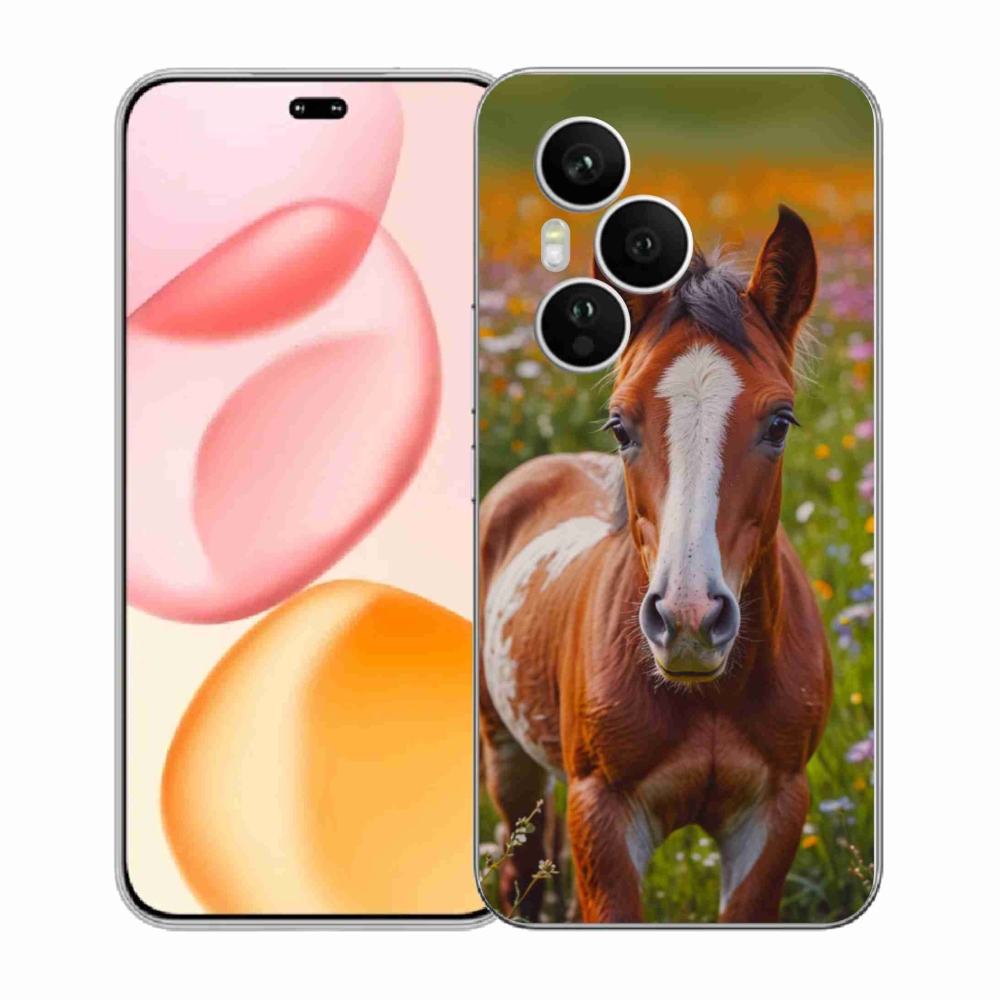 Gelový kryt mmCase na Honor 400 Pro - roztomilé hříbě