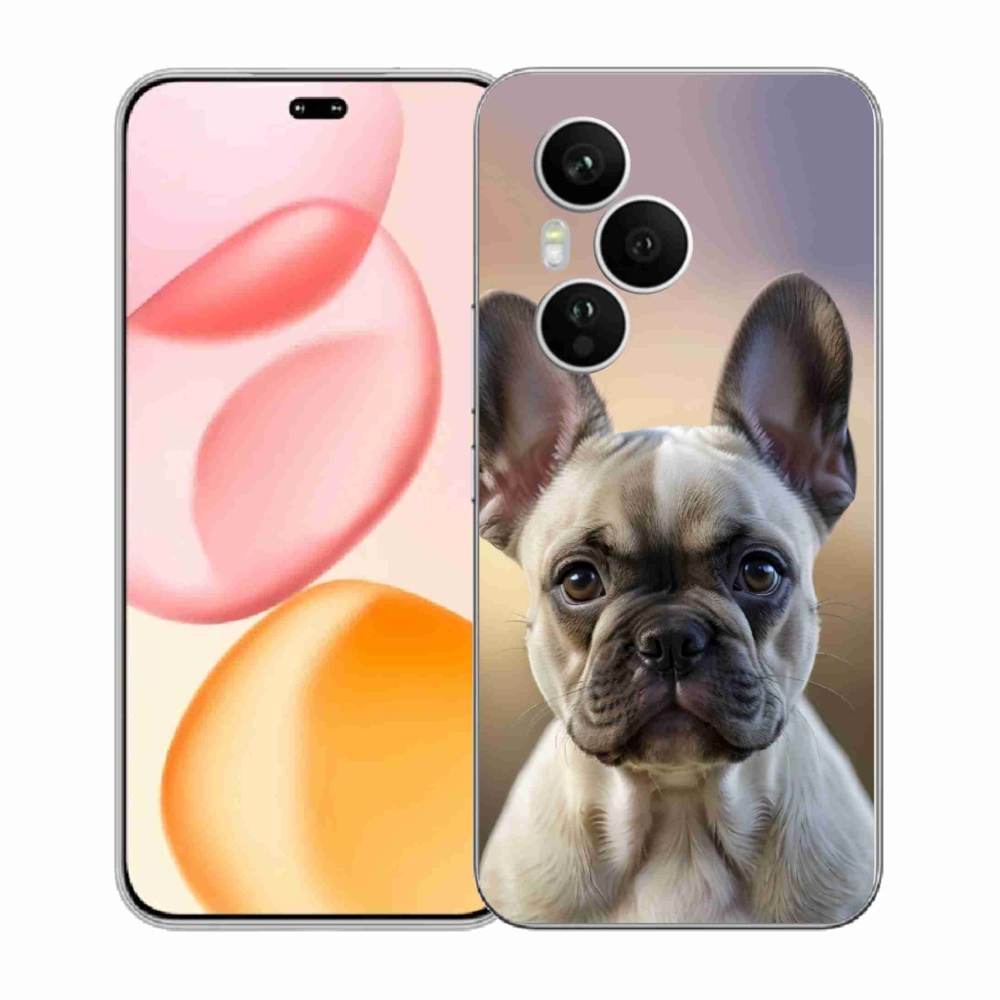 Gelový kryt mmCase na Honor 400 Pro - roztomilý francouzský buldoček