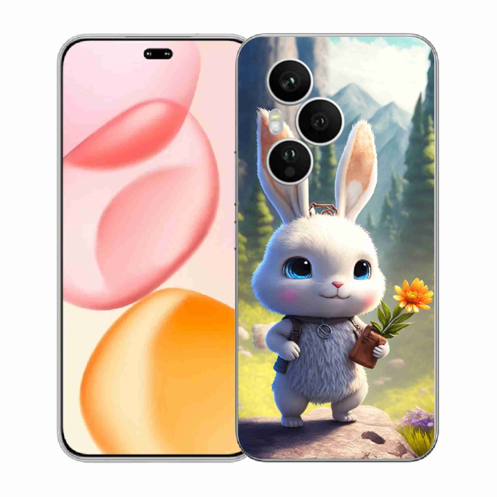 Gelový kryt mmCase na Honor 400 Pro - roztomilý králíček