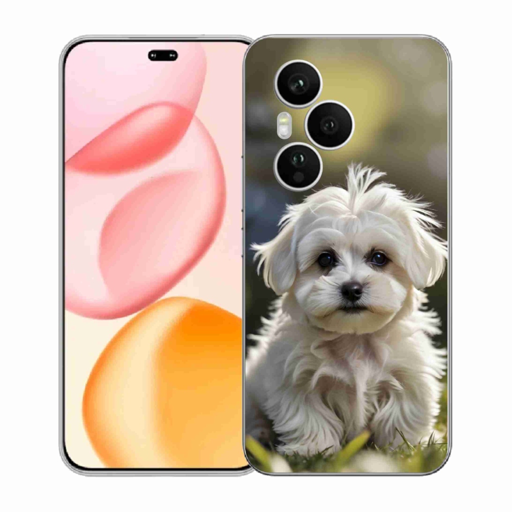 Gelový kryt mmCase na Honor 400 Pro - roztomilý maltézský psík