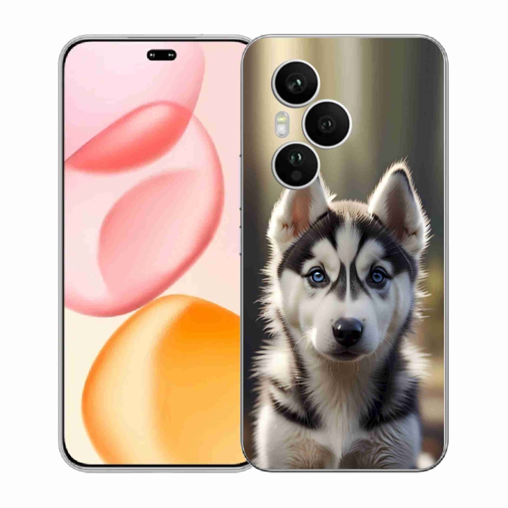 Gelový kryt mmCase na Honor 400 Pro - roztomilý sibiřský husky