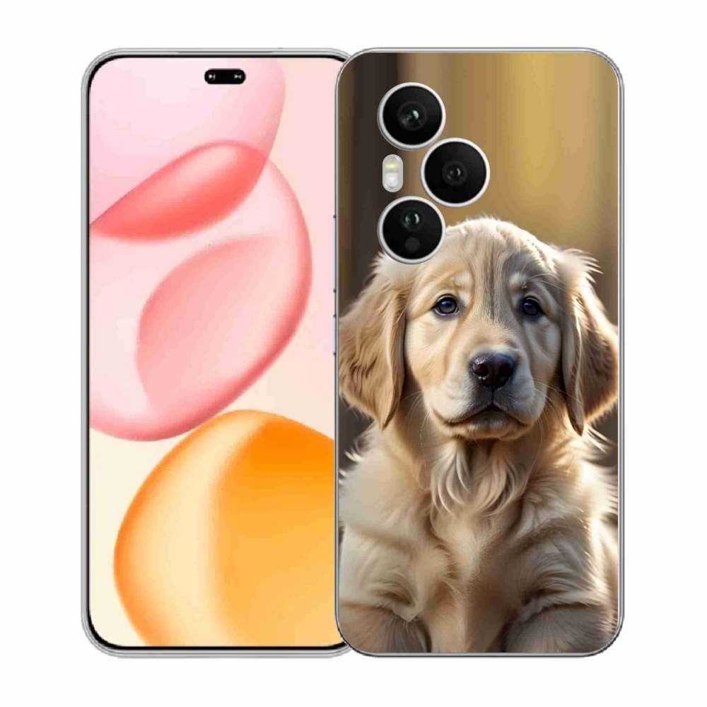 Gelový kryt mmCase na Honor 400 Pro - roztomilý zlatý retrívr