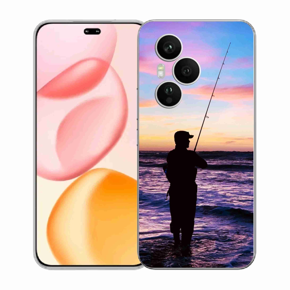 Gelový kryt mmCase na Honor 400 Pro - rybaření 1