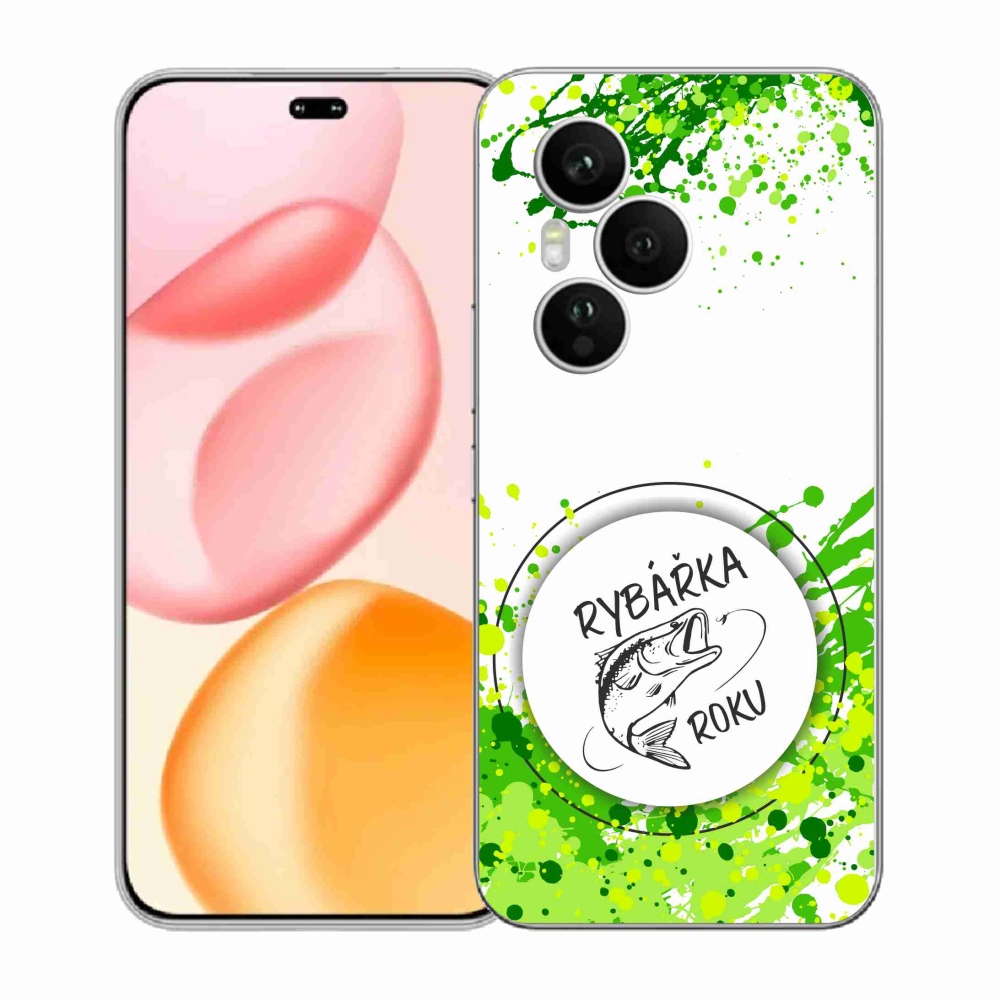 Gelový kryt mmCase na Honor 400 Pro - rybářka roku bílé pozadí