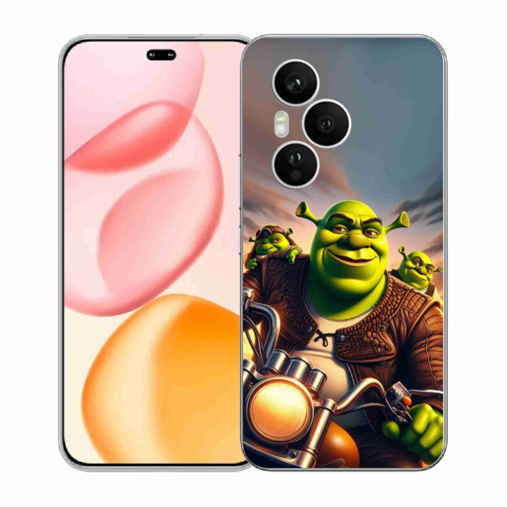 Gelový kryt mmCase na Honor 400 Pro - shrek na motorce