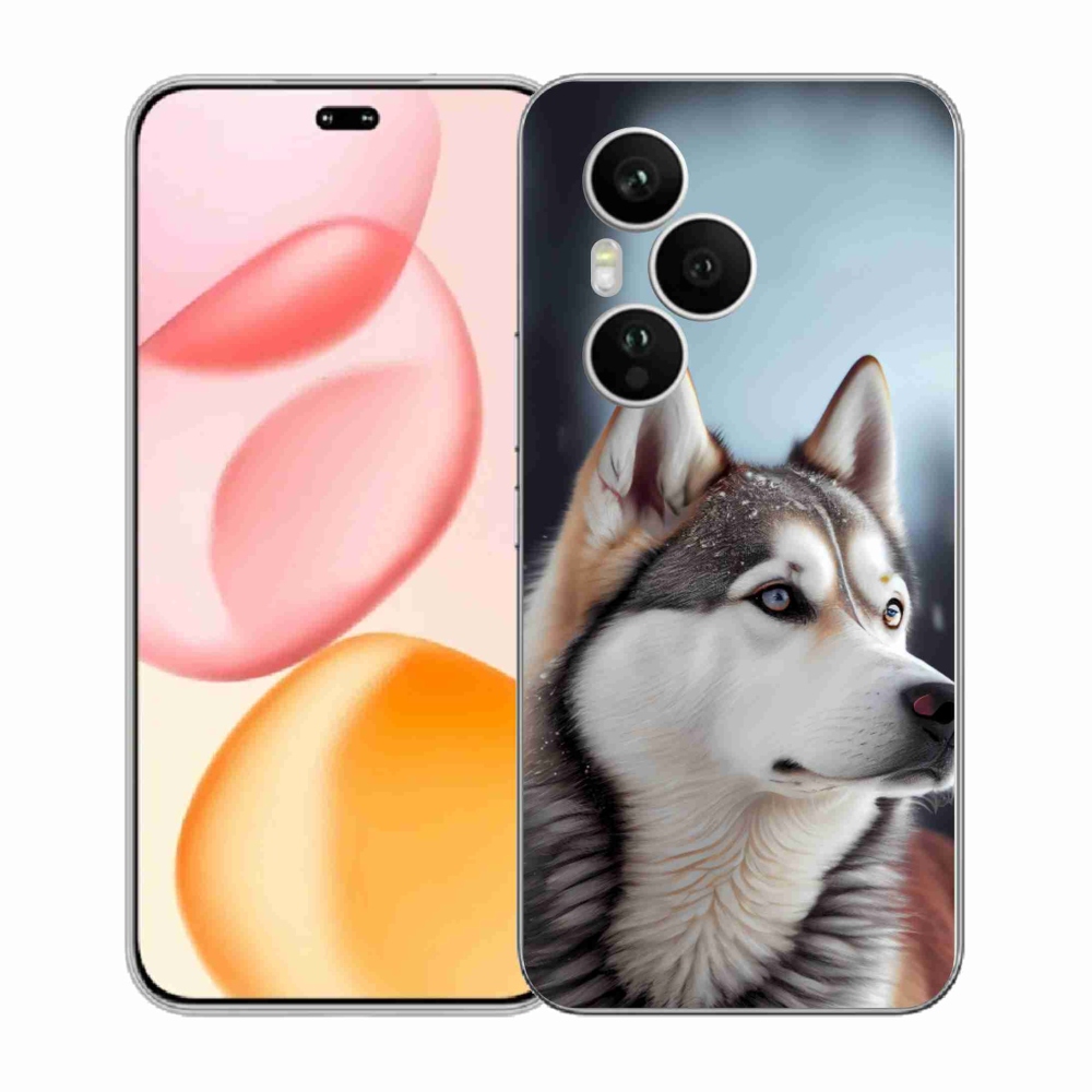 Gelový kryt mmCase na Honor 400 Pro - sibiřský husky