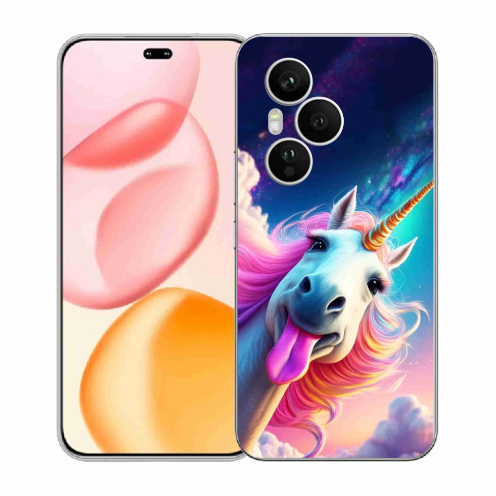 Gelový kryt mmCase na Honor 400 Pro - šílený jednorožec