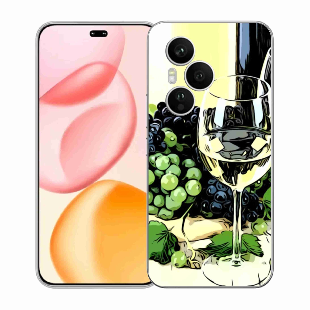 Gelový kryt mmCase na Honor 400 Pro - sklenka vína