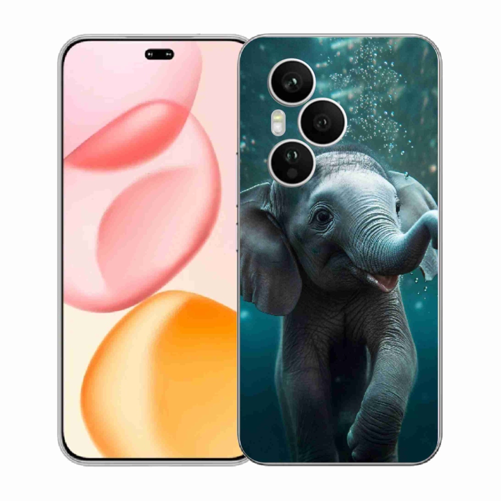 Gelový kryt mmCase na Honor 400 Pro - slůně pod vodou