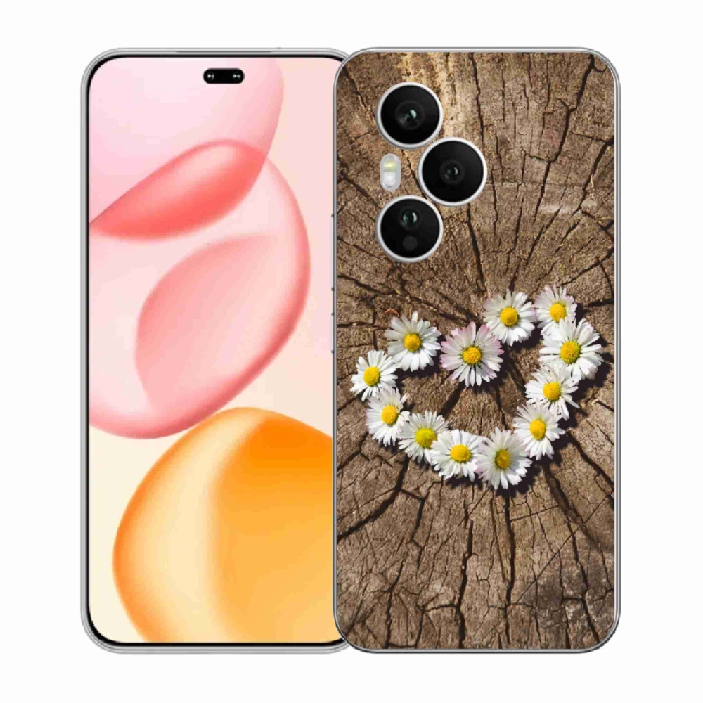 Gelový kryt mmCase na Honor 400 Pro - srdce z kopretin