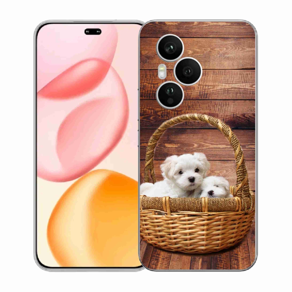 Gelový kryt mmCase na Honor 400 Pro - štěňátka