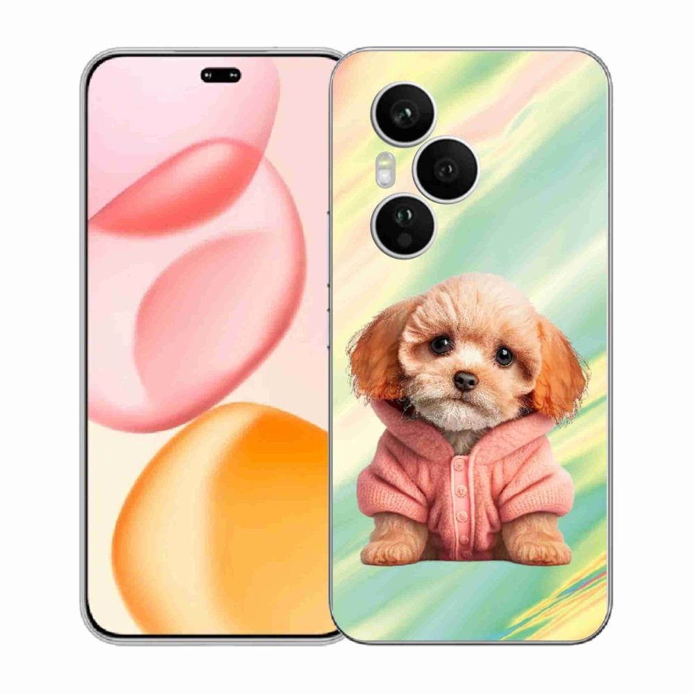 Gelový kryt mmCase na Honor 400 Pro - štěně ve svetru