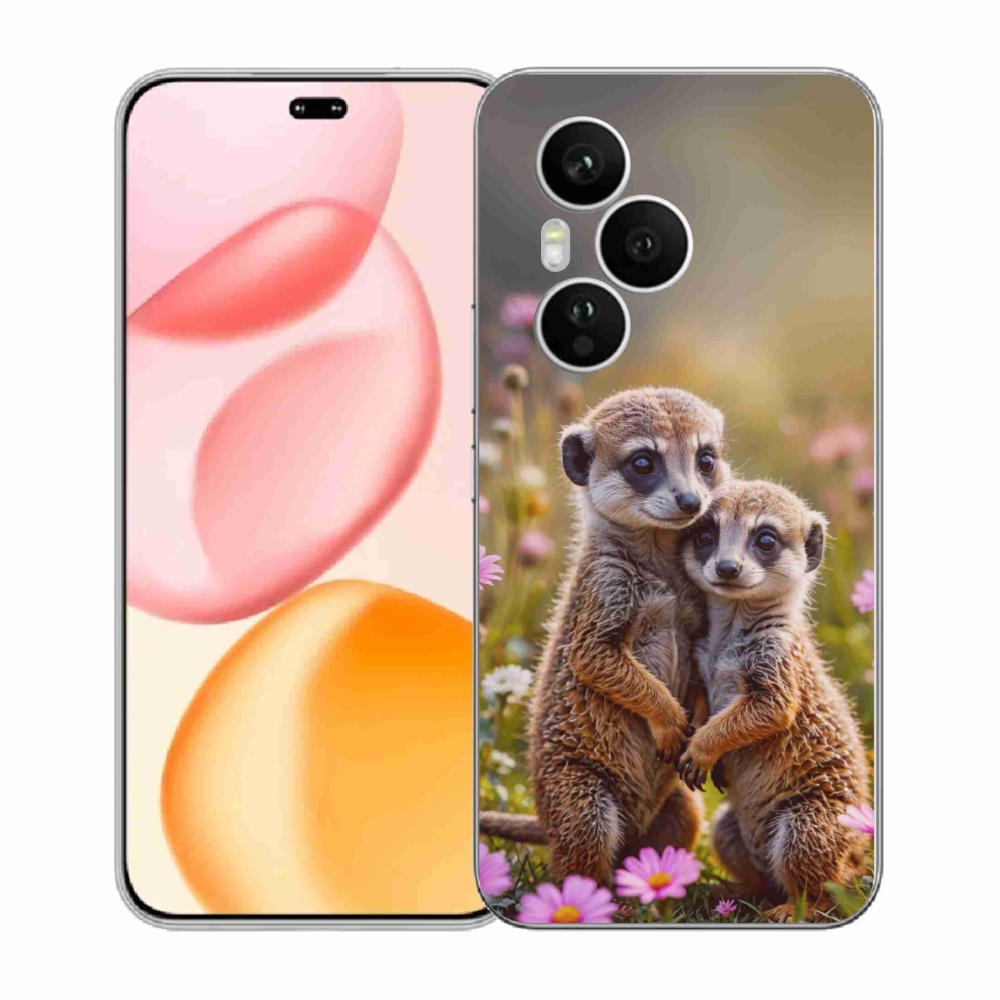 Gelový kryt mmCase na Honor 400 Pro - surikatí duo