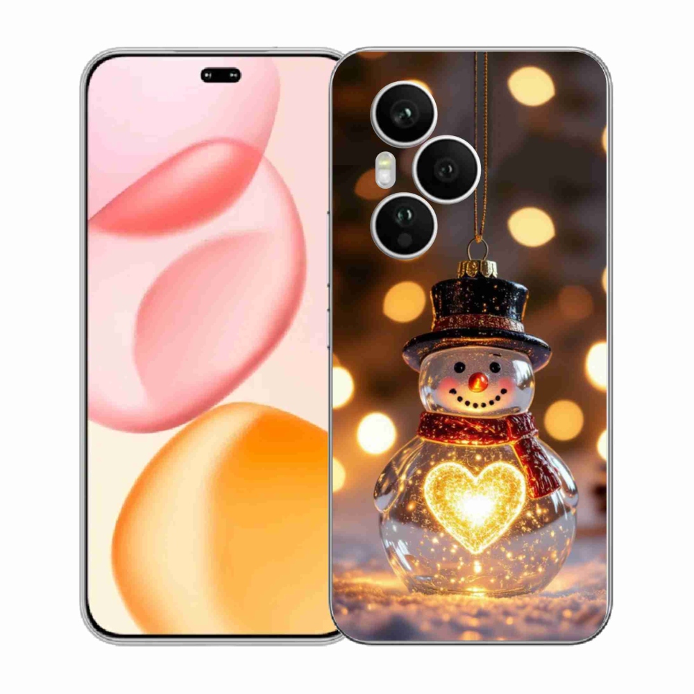 Gelový kryt mmCase na Honor 400 Pro - svítící vánoční sněhulák