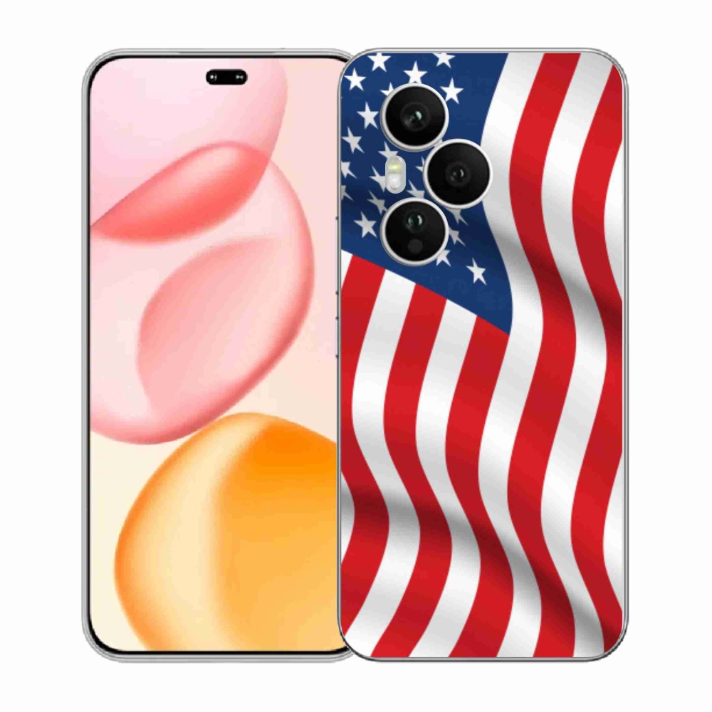 Gelový kryt mmCase na Honor 400 Pro - USA vlajka