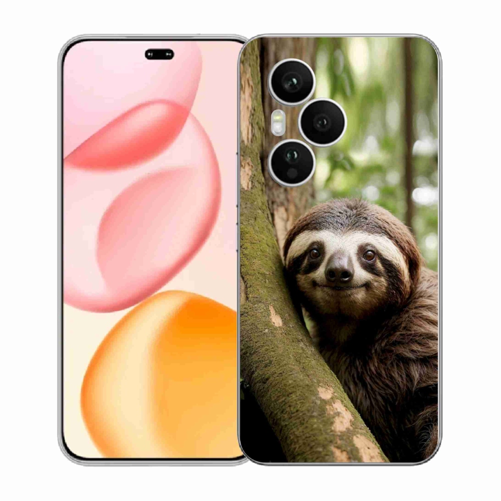 Gelový kryt mmCase na Honor 400 Pro - usměvavý lenochod