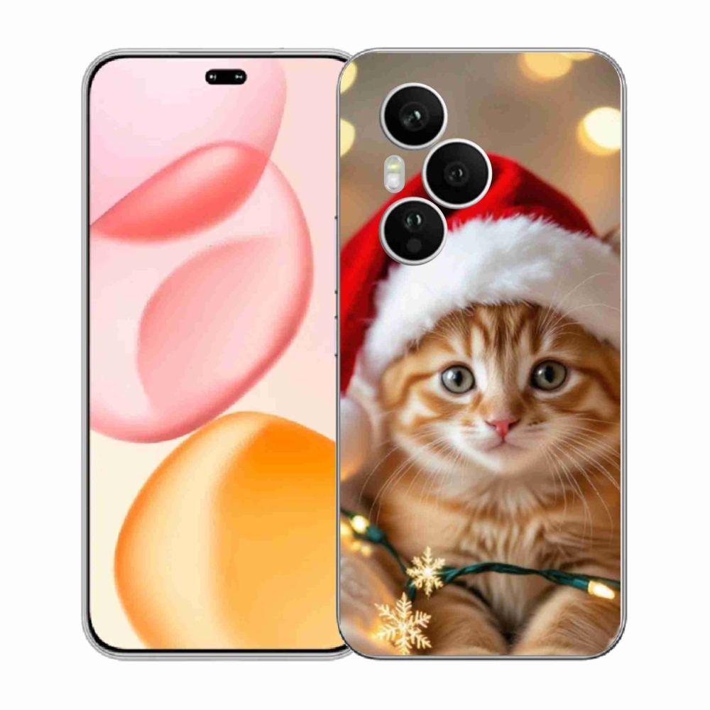 Gelový kryt mmCase na Honor 400 Pro - vánoční kotě